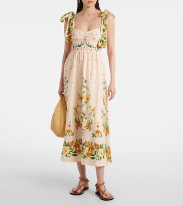 Midikleid aus einem Baumwollgemisch | Farm Rio