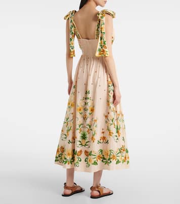 Midikleid aus einem Baumwollgemisch | Farm Rio