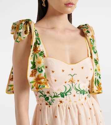 Midikleid aus einem Baumwollgemisch | Farm Rio