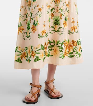 Midikleid aus einem Baumwollgemisch | Farm Rio