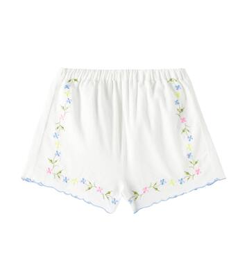 Hermione embroidered cotton shorts | The New Society