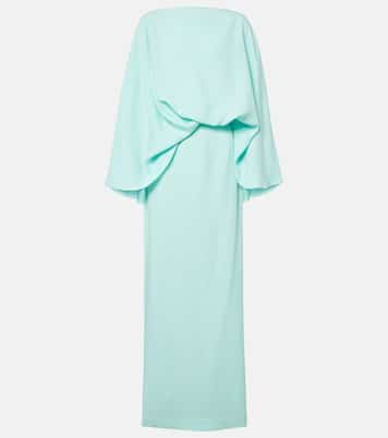 Abito lungo La Maddalena in crêpe cady | Taller Marmo