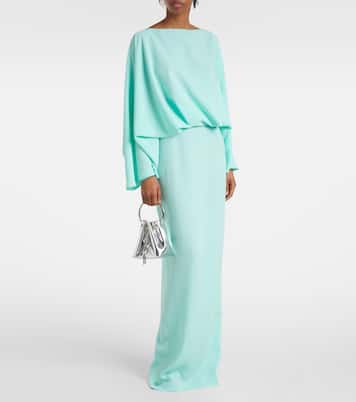 Abito lungo La Maddalena in crêpe cady | Taller Marmo