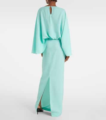 Abito lungo La Maddalena in crêpe cady | Taller Marmo