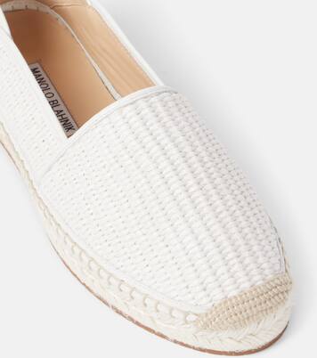 Espadra raffia espadrilles | Manolo Blahnik