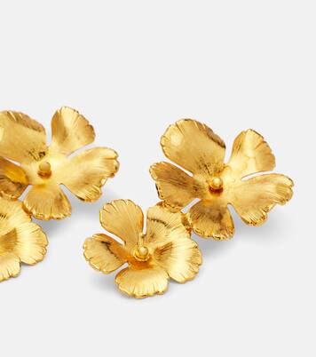 Collette gold-plated drop earrings | Jennifer Behr