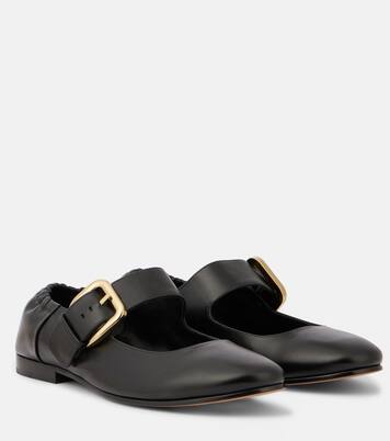 Astaire leather Mary Jane flats | Bottega Veneta