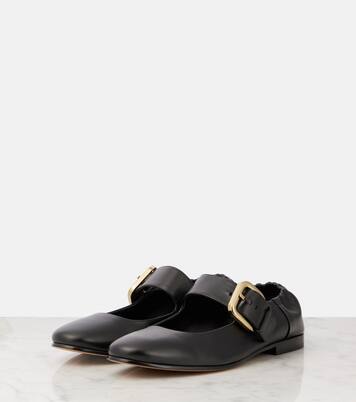 Astaire leather Mary Jane flats | Bottega Veneta