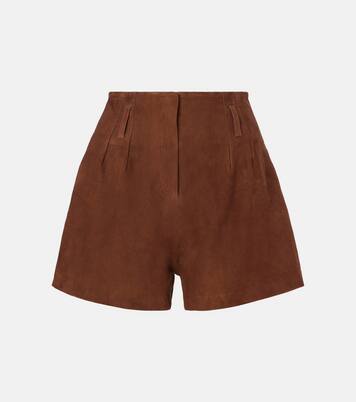 Shorts Lise aus Veloursleder | The Frankie Shop
