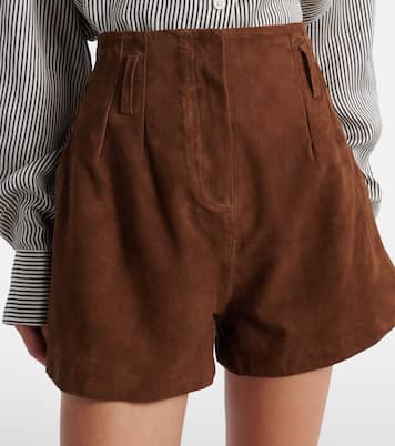 Shorts Lise aus Veloursleder | The Frankie Shop