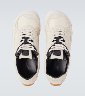 Orbit Flash suede-trimmed sneakers | Bottega Veneta
