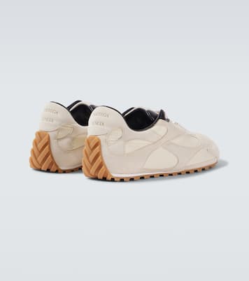 Orbit Flash suede-trimmed sneakers | Bottega Veneta