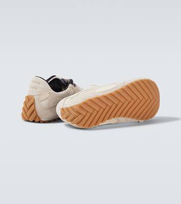 Orbit Flash suede-trimmed sneakers | Bottega Veneta