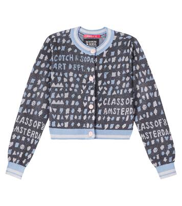 Cropped jacquard cardigan | Scotch & Soda Kids
