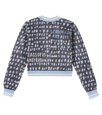 Cropped jacquard cardigan | Scotch & Soda Kids