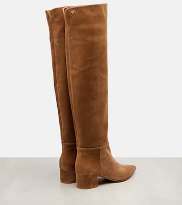 45 suede over-the-knee boots | Gianvito Rossi