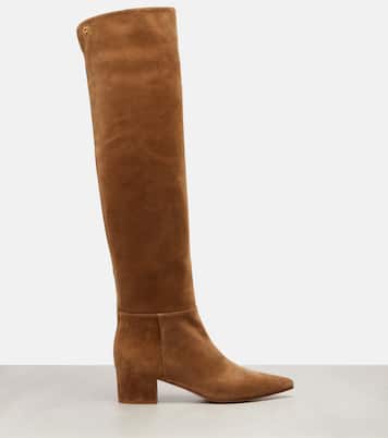 45 suede over-the-knee boots | Gianvito Rossi