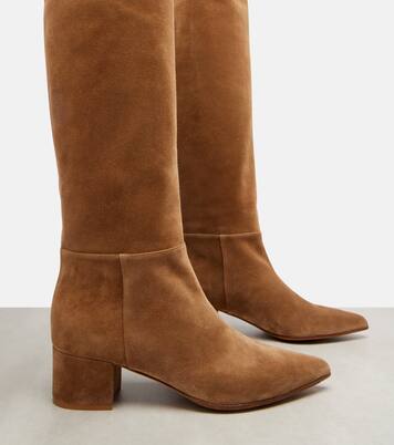 45 suede over-the-knee boots | Gianvito Rossi