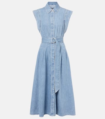 Vestido midi Fuller de denim | Veronica Beard