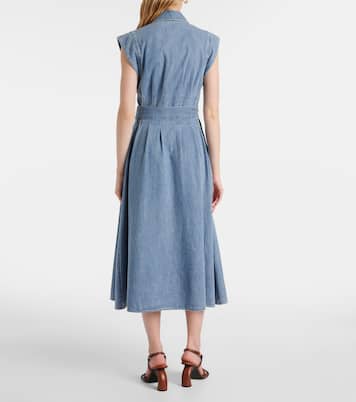 Vestido midi Fuller de denim | Veronica Beard