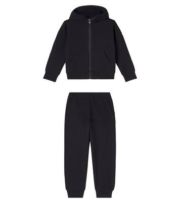 Cotton jersey hoodie and sweatpants set | Moncler Enfant