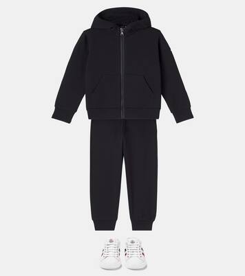 Cotton jersey hoodie and sweatpants set | Moncler Enfant
