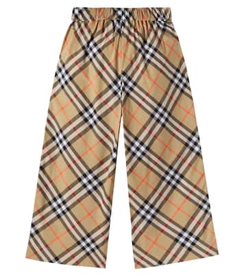 Pantalon ample Burberry Check en coton | Burberry Kids