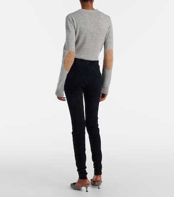 Leggings Carolyn aus Veloursleder | Stouls