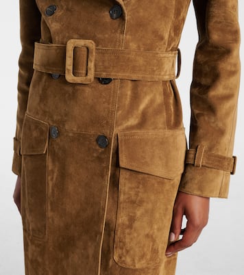 Trenchcoat aus Veloursleder | Saint Laurent