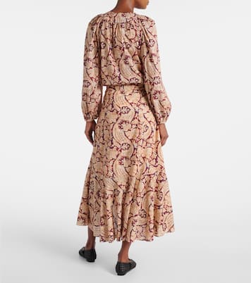 Sabina printed cotton-blend maxi skirt | Ulla Johnson