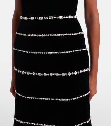 Bustier-Robe Shaula aus Baumwollsamt | Costarellos