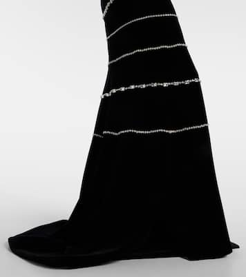 Bustier-Robe Shaula aus Baumwollsamt | Costarellos