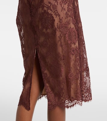 Midirock aus Spitze | Self-Portrait