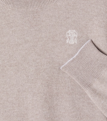 Logo cashmere sweater | Brunello Cucinelli Kids