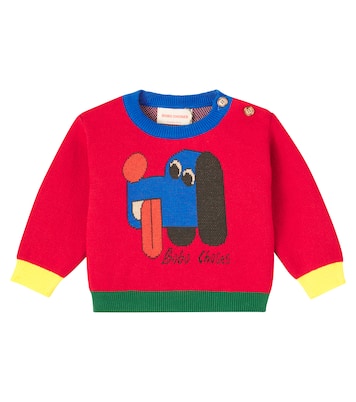 Baby Doggy Mate intarsia cotton sweater | Bobo Choses