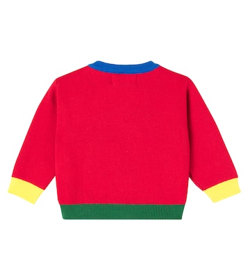 Baby Doggy Mate intarsia cotton sweater | Bobo Choses