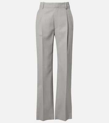 Gerade High-Rise-Hose aus Schurwolle | Victoria Beckham