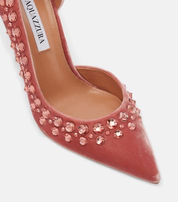 Cosmic Love 105 embellished velvet pumps | Aquazzura
