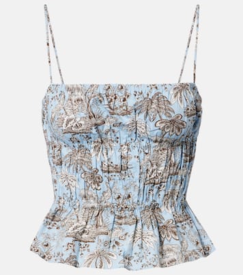 Bedrucktes Top aus Baumwolle | Staud