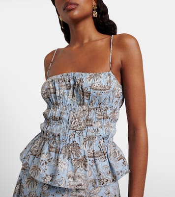 Bedrucktes Top aus Baumwolle | Staud