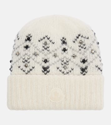 Embellished alpaca and wool-blend beanie | Moncler