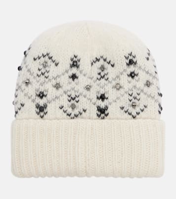 Embellished alpaca and wool-blend beanie | Moncler