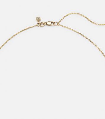 Eye Tarot Card 14kt gold pendant necklace with turquoise and diamonds | Sydney Evan