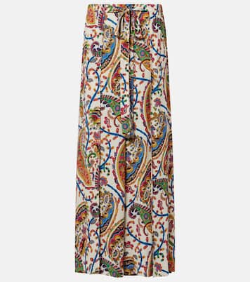 Paisley pleated maxi skirt | Etro