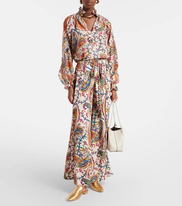 Paisley pleated maxi skirt | Etro