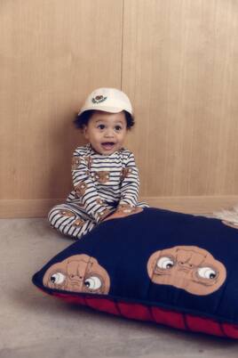 x E.T. Baby cotton-blend jersey onesie | Mini Rodini