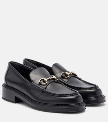 Horsebit leather loafers | Gucci