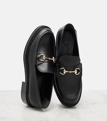 Horsebit leather loafers | Gucci