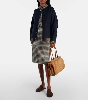 Tote Bag Prada Bonnie Large aus Veloursleder | Prada