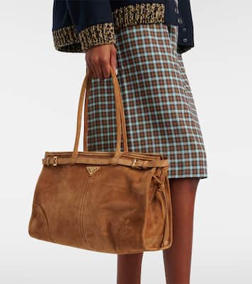 Tote Bag Prada Bonnie Large aus Veloursleder | Prada